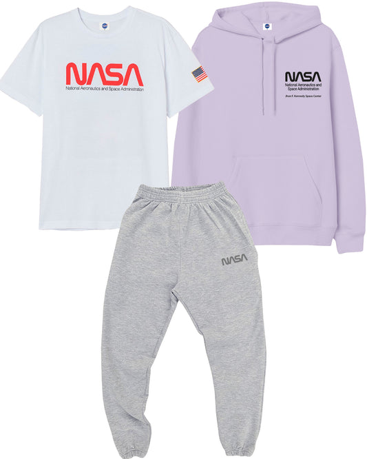 COMBO HUMAN NASA (HOODIE + CAMISETA + JOGGER)