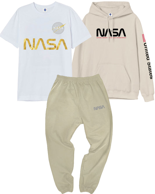 COMBO HUMAN NASA (HOODIE + CAMISETA + JOGGER)