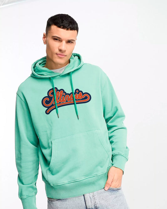 HOODIE VERDE AGUA ILLINOIS COLORES