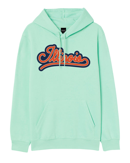 HOODIE VERDE AGUA ILLINOIS COLORES