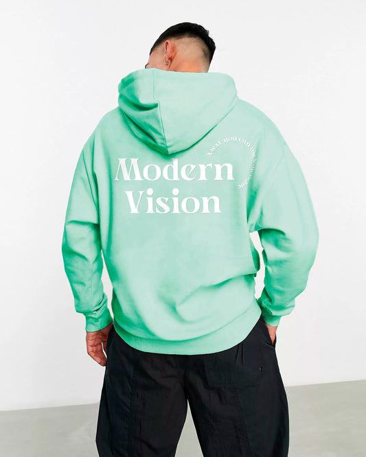 HOODIE VERDE AGUA MODERN VISION