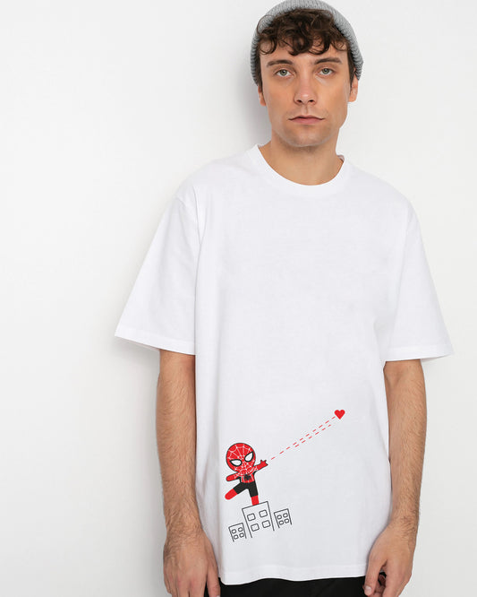 CAMISETA BLANCA SPIDERMAN