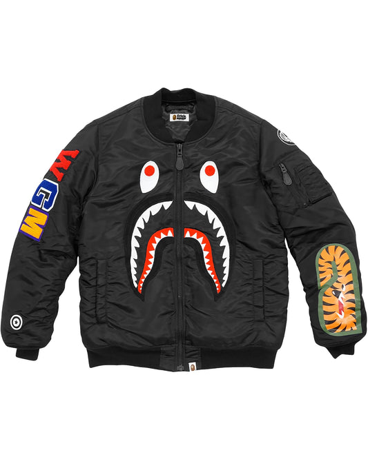 BOMBER JACKET NEGRA BAPE