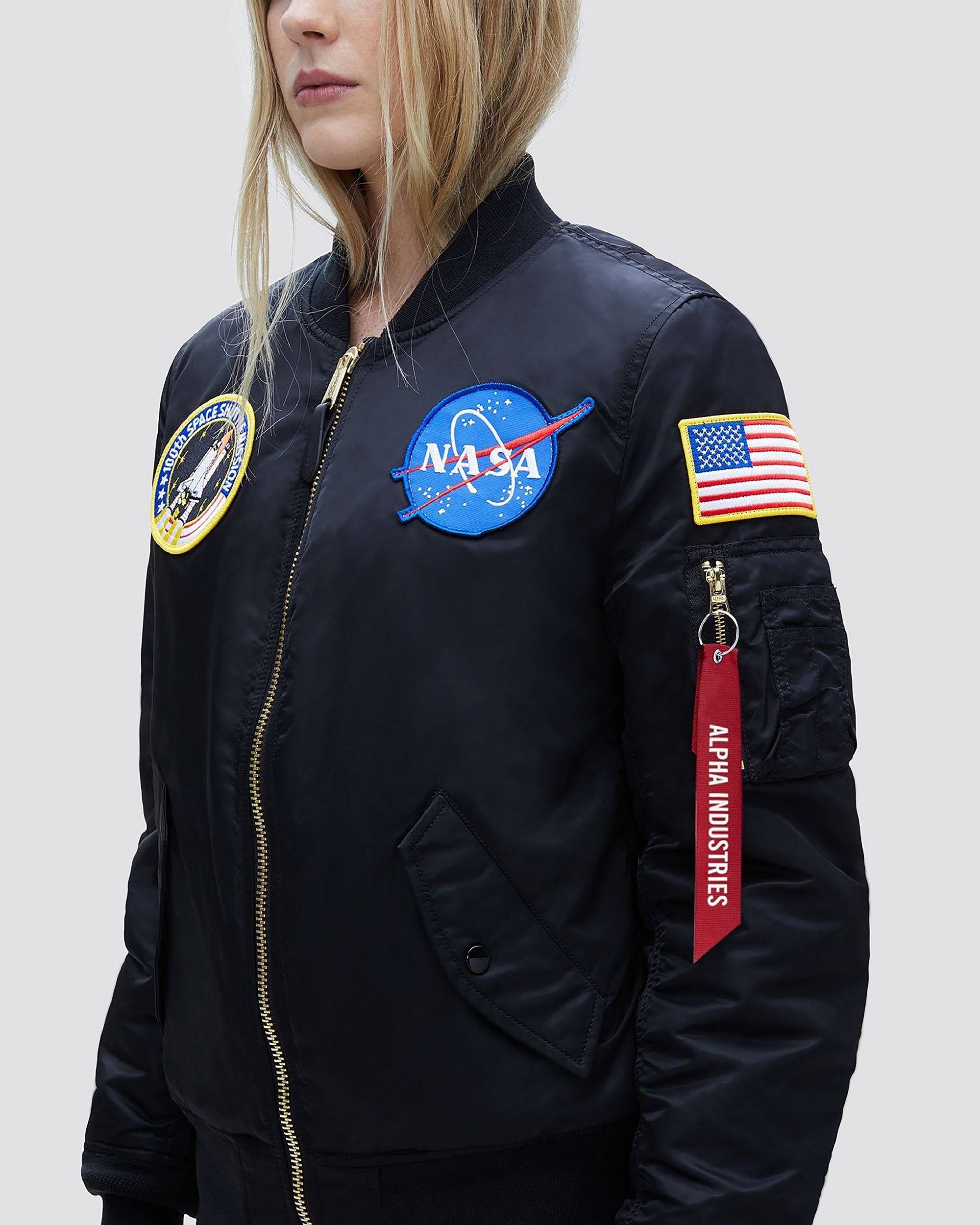 BOMBER JACKET NASA NEGRA ZIZI