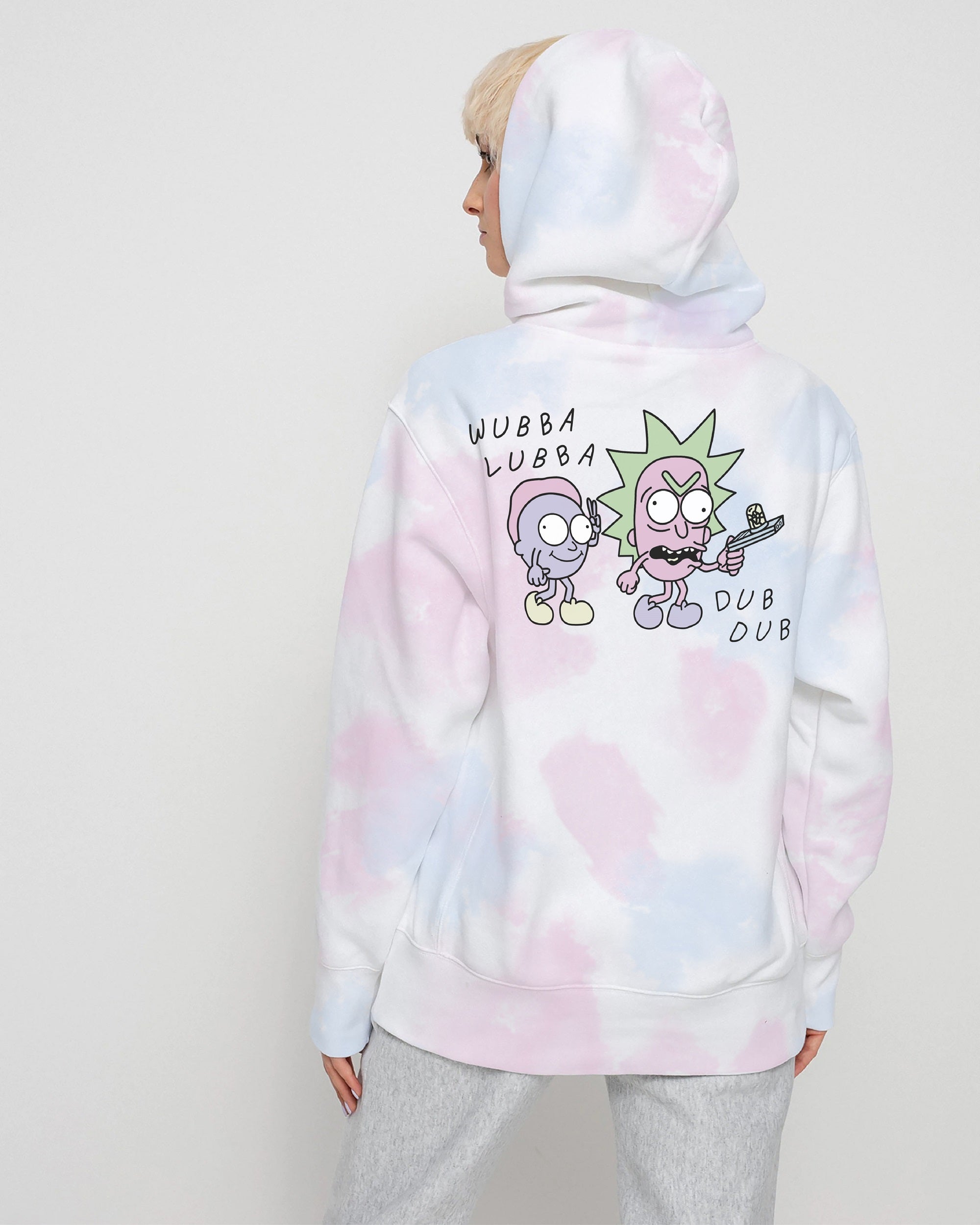 Rick and morty tie cheap dye hoodie