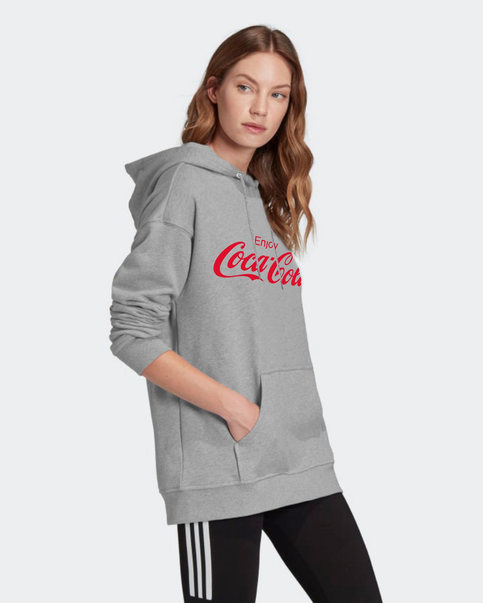 SUDADERA COCA COLA GRIS ZIZI