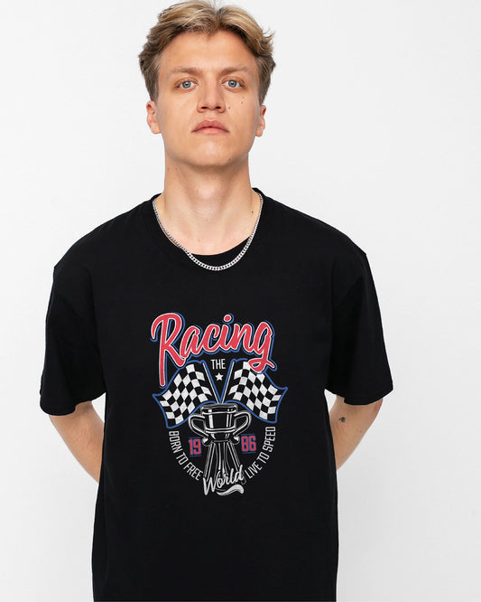 CAMISETA NEGRA RACING