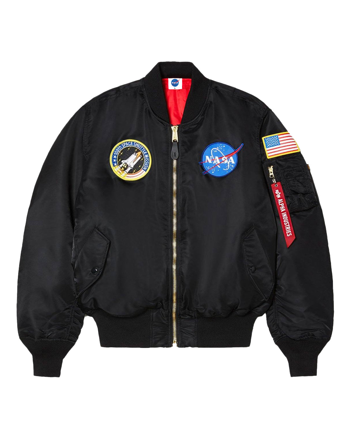 BOMBER JACKET NASA NEGRA